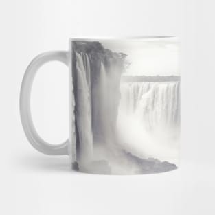 Waterfall Landscape Nature Adventure Ink Sketch Style Mug